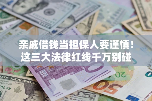武汉亲戚借钱当担保人要谨慎！这三大法律红线千万别碰