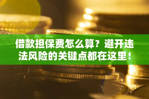 武汉借款担保费怎么算？避开违法风险的关键点都在这里！