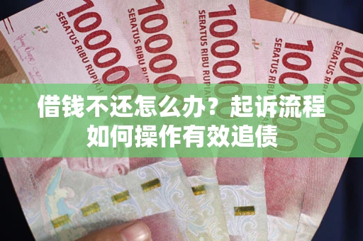 武汉借钱不还怎么办？起诉流程如何操作有效追债