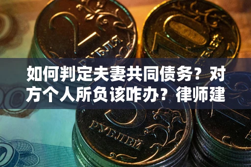 武汉如何判定夫妻共同债务？对方个人所负该咋办？律师建议