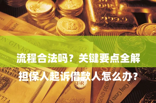 武汉

担保人起诉借款人怎么办？流程合法吗？关键要点全解析