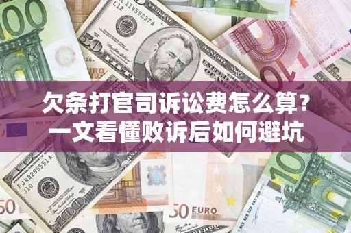 武汉欠条打官司诉讼费怎么算？一文看懂败诉后如何避坑